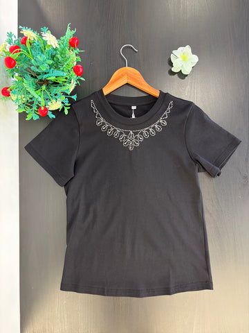 Camiseta Perla - Negro
